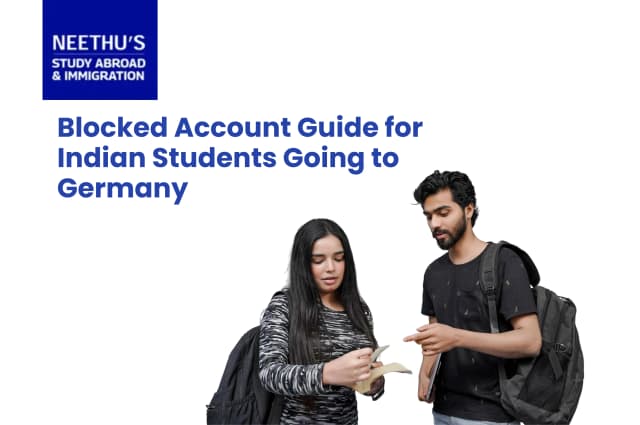 Indian student preparing financial documents for blocked account for Germany student visa process.