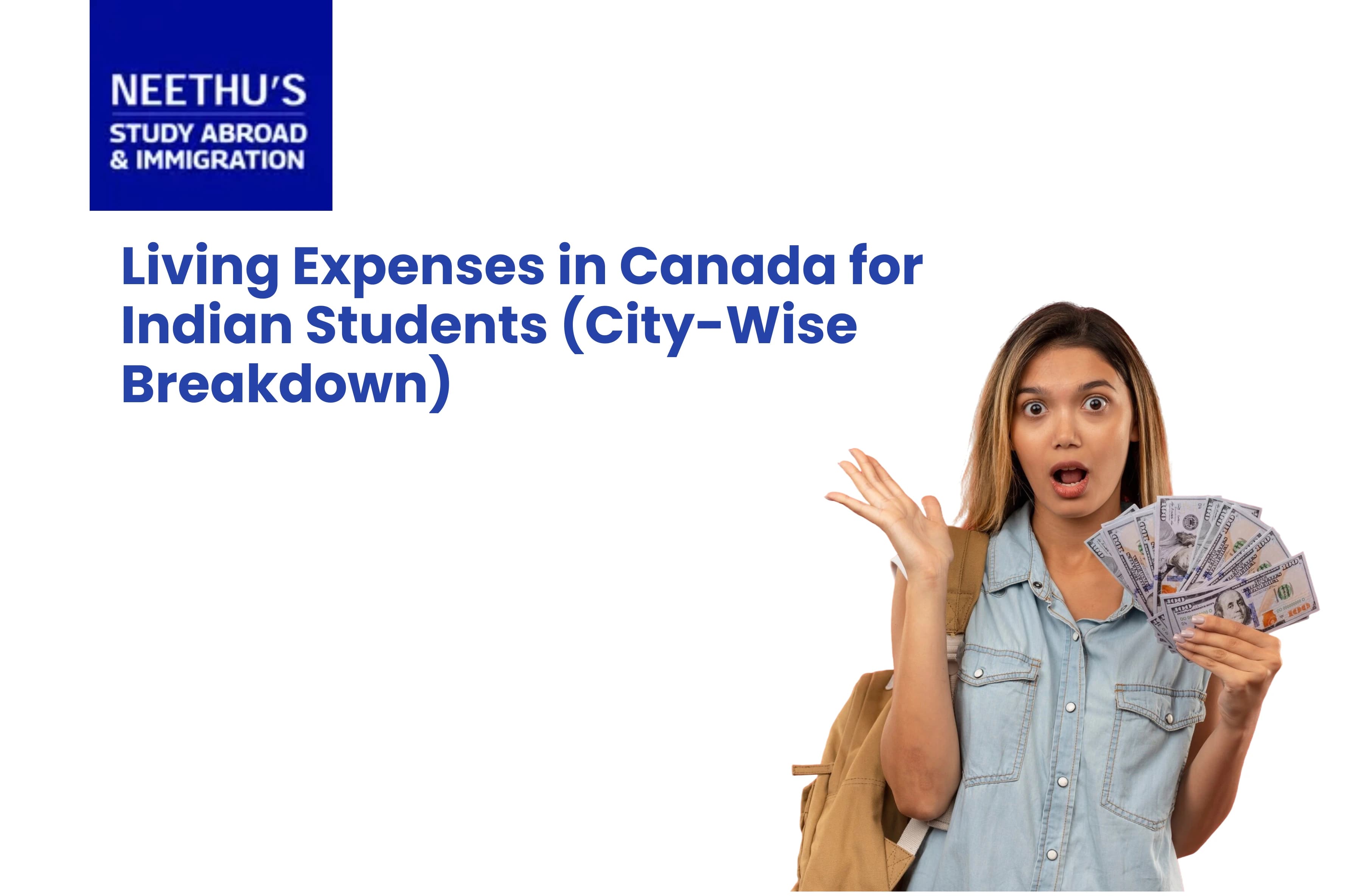 Indian students planning monthly living expenses in Canada by comparing city-wise costs and budgeting essentials.
