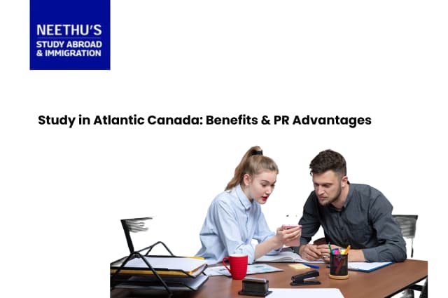 International students exploring study in Atlantic Canada options with PR pathways in Nova Scotia, New Brunswick, Newfoundland, and PEI.