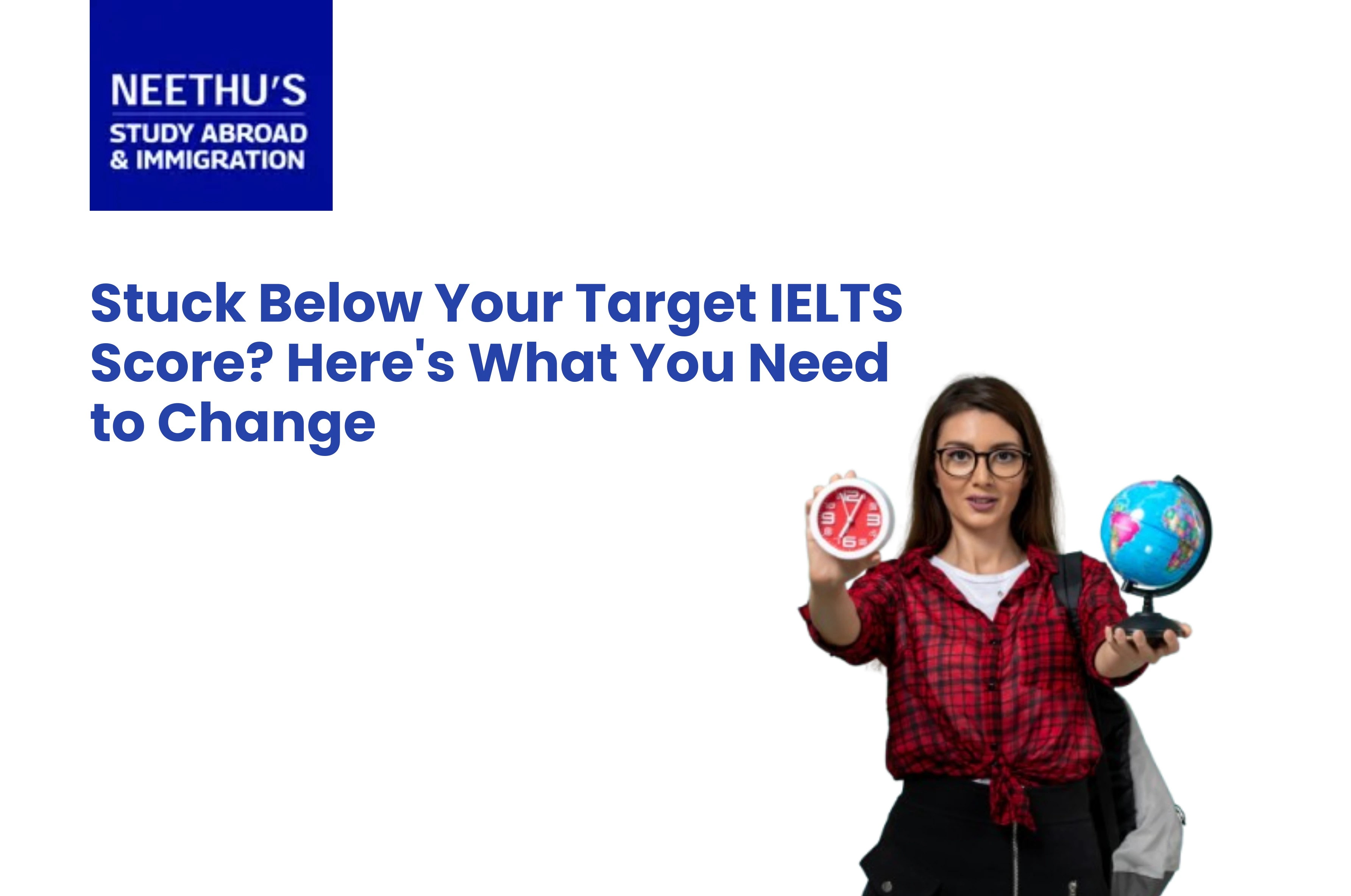 Student preparing for IELTS exam with study materials, practice tests, and strategies to improve IELTS band score