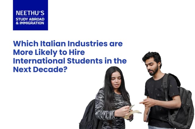 Jobs in Italy for international students in technology, tourism, healthcare, fashion, and manufacturing industries