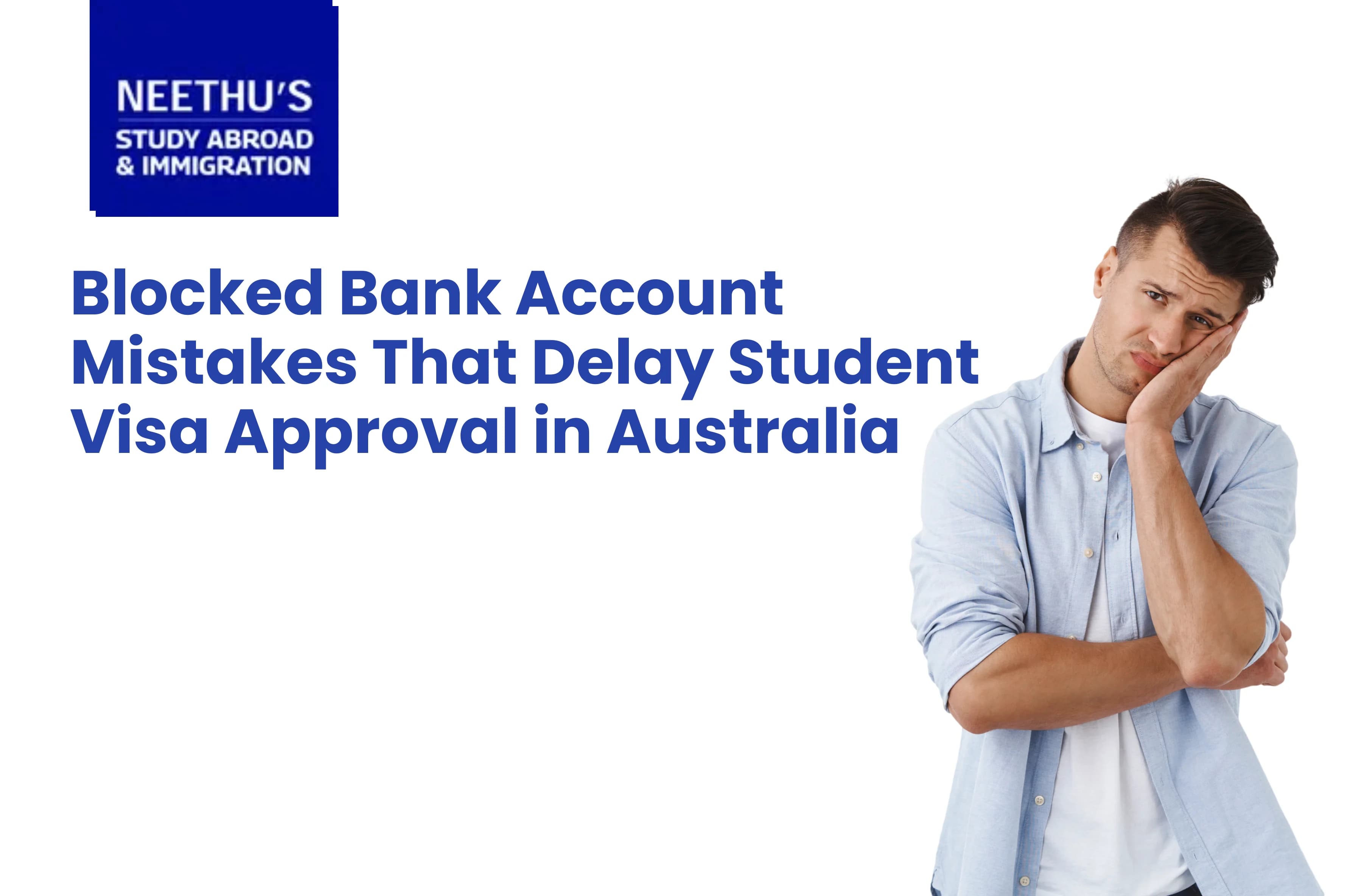 Australia student reviewing blocked account documents for student visa financial verification