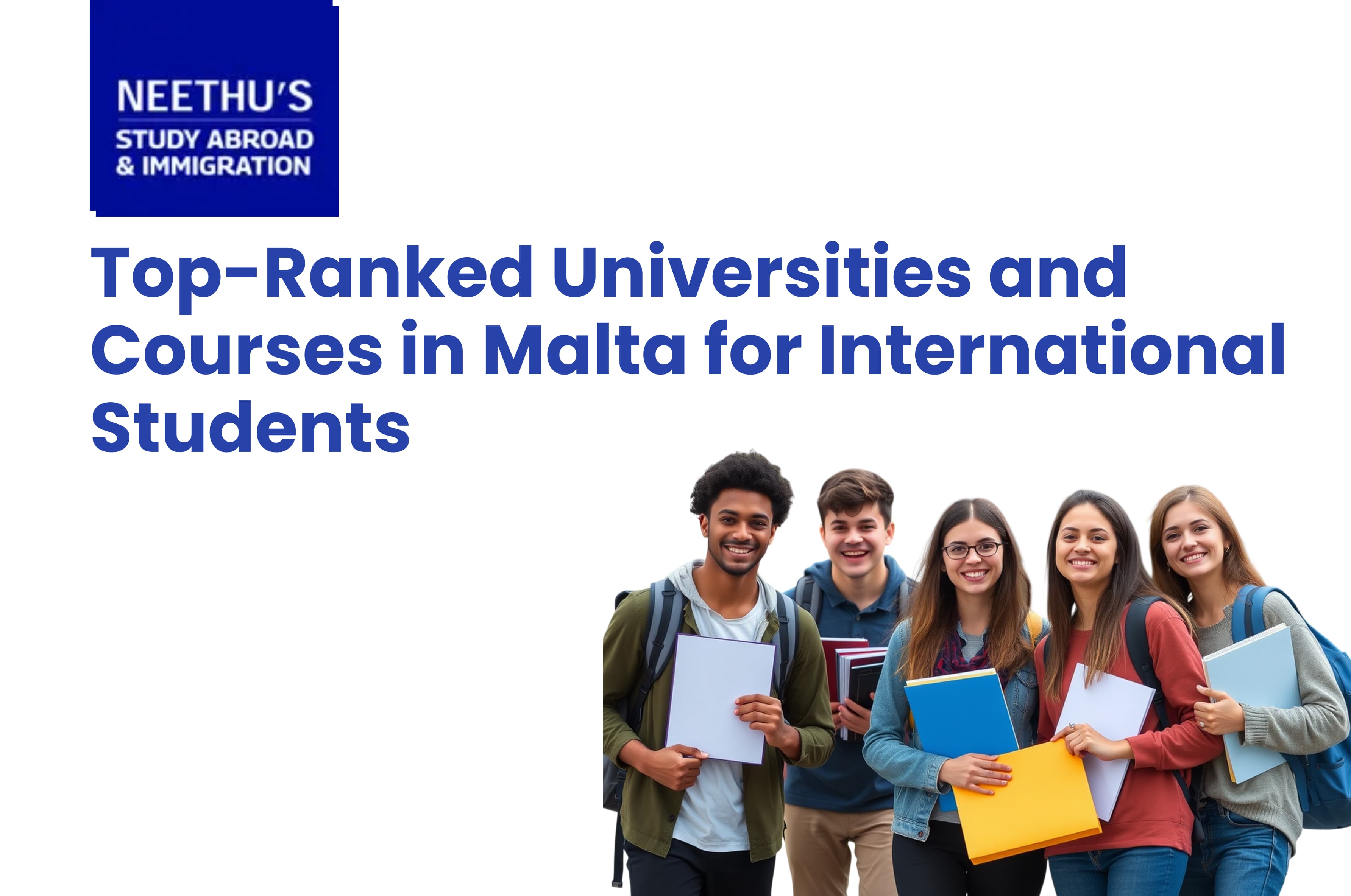 International students studying at a top university campus in Malta with modern academic facilities