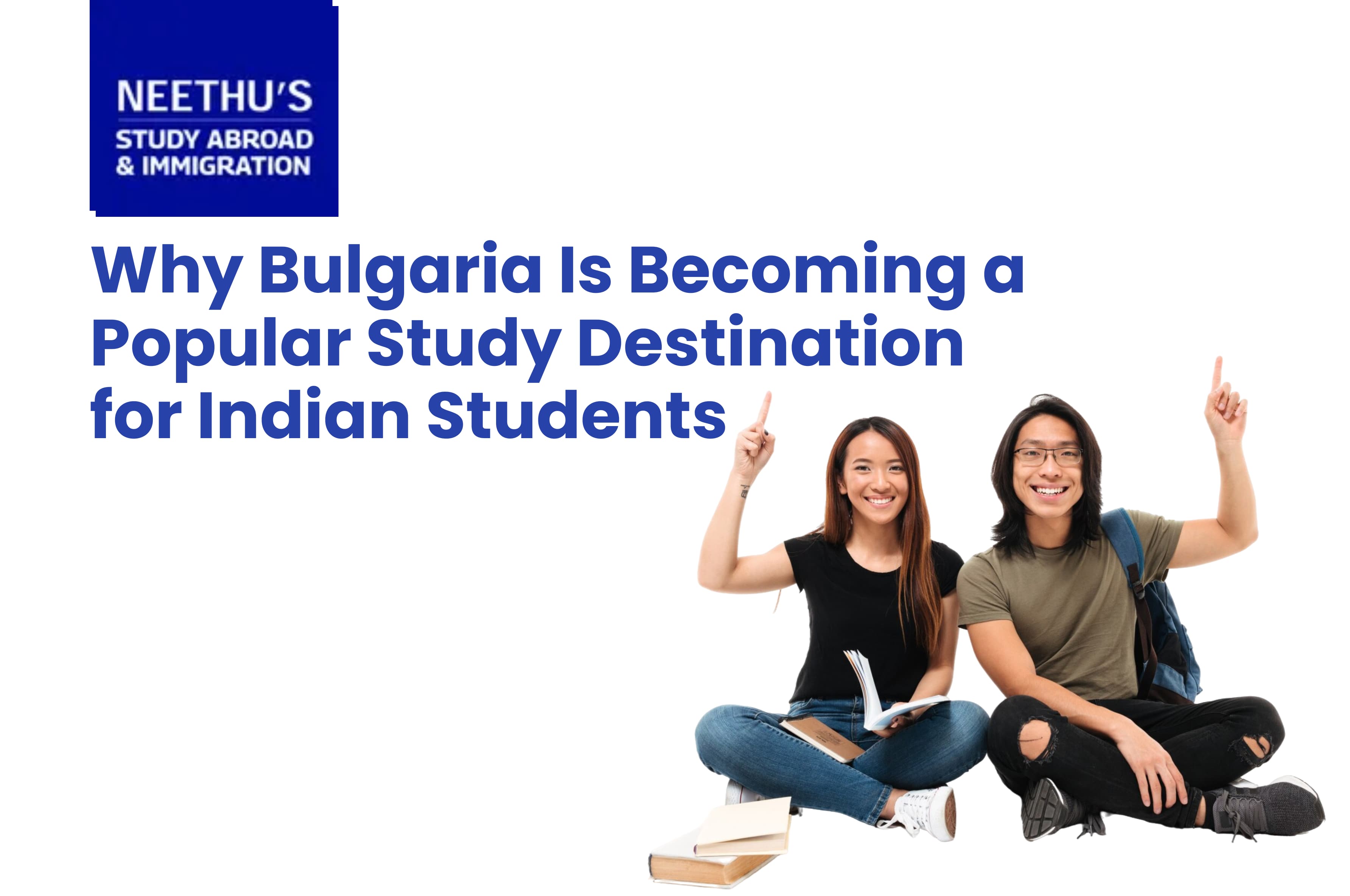 Indian students studying at a modern Bulgarian university campus, representing affordable European education, English-taught programs, and international student life.
