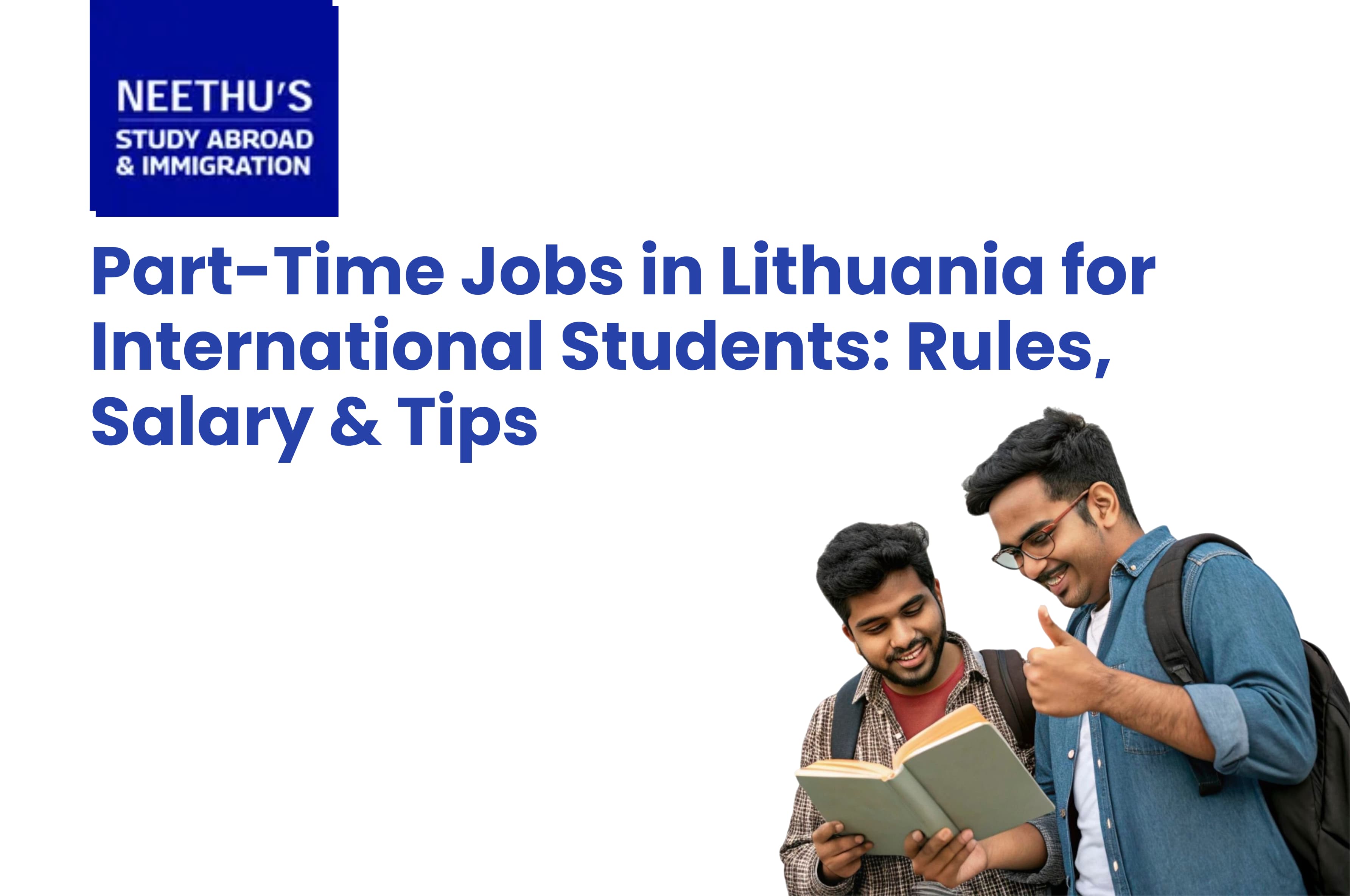 International student working part-time in Lithuania while pursuing higher education