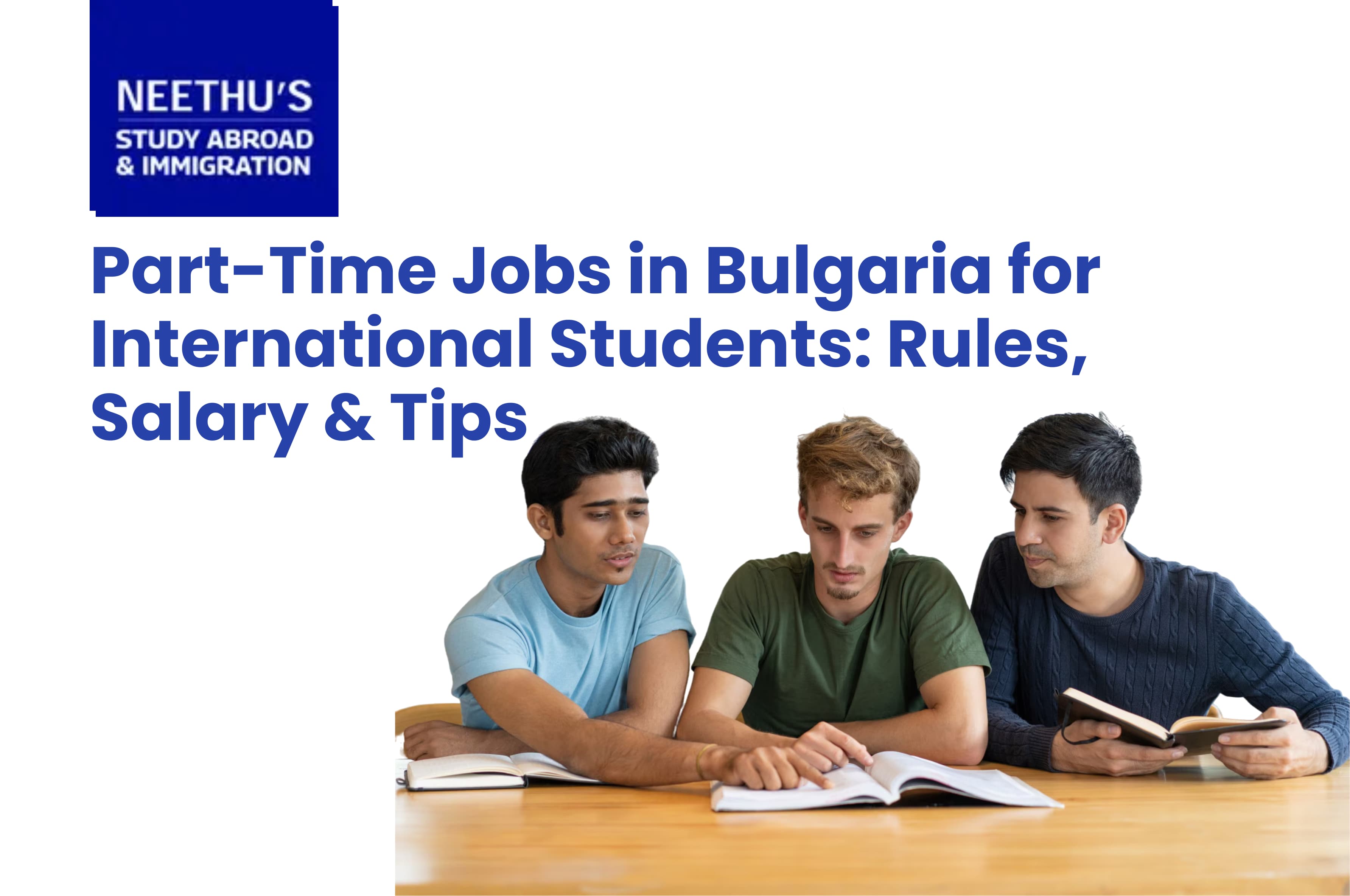 International students working part-time in a café while studying in Bulgaria