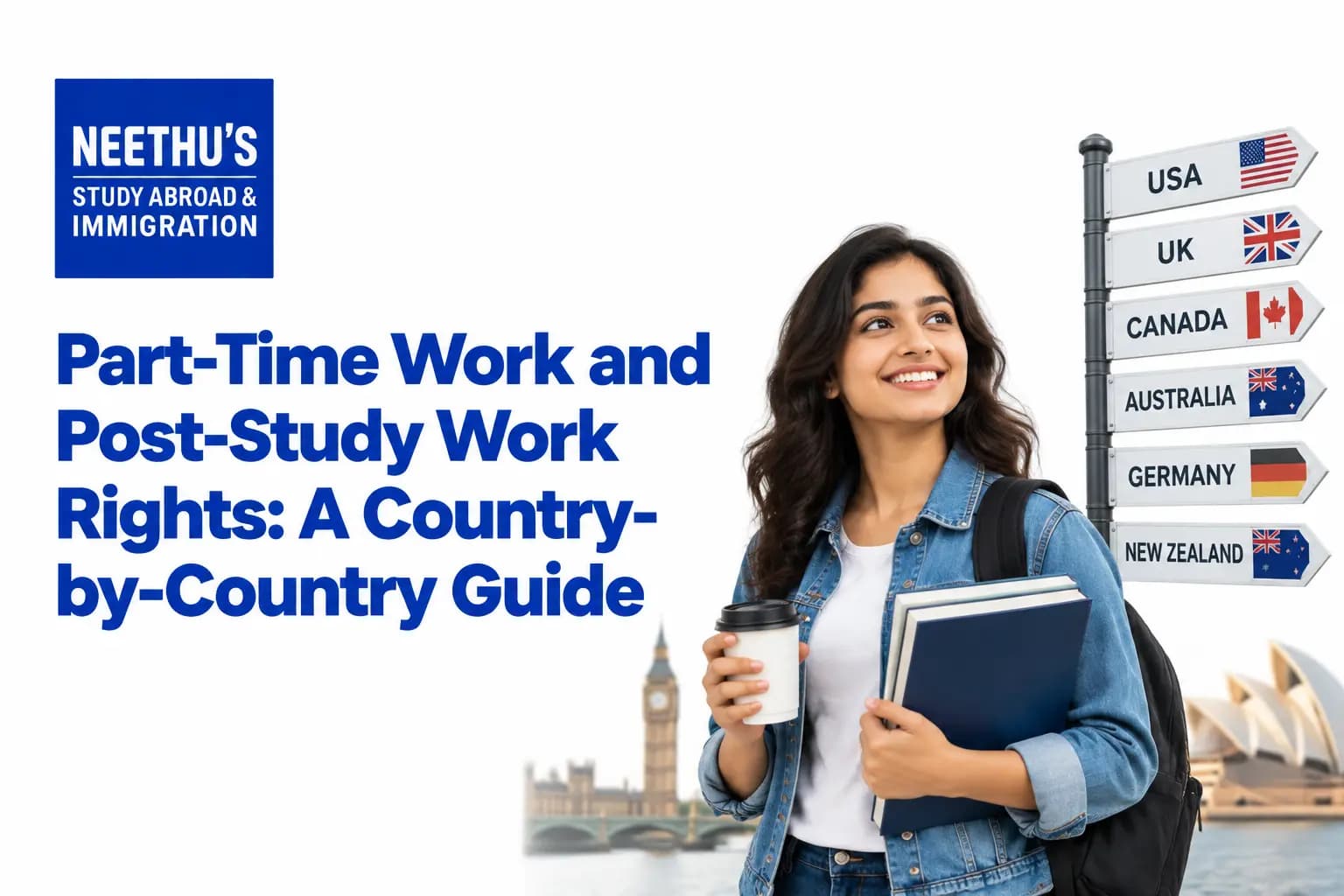 Student exploring part-time work and post-study opportunities abroad.
