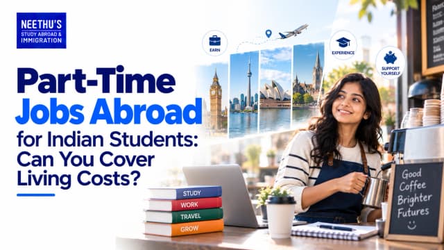 Part-Time Jobs Abroad for Indian Students: Costs & Earnings