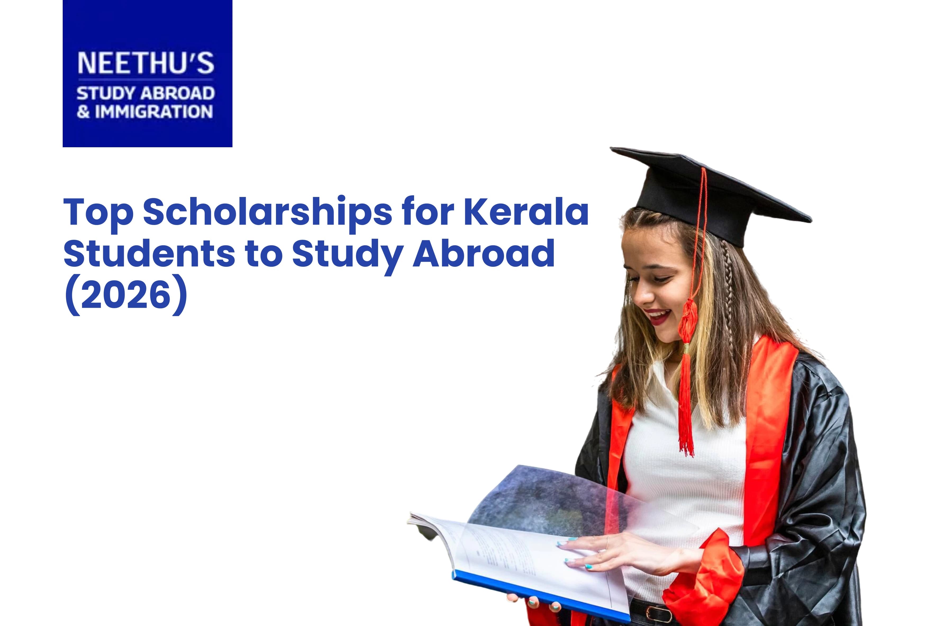 Kerala student exploring international scholarships for studying abroad with global university opportunities.