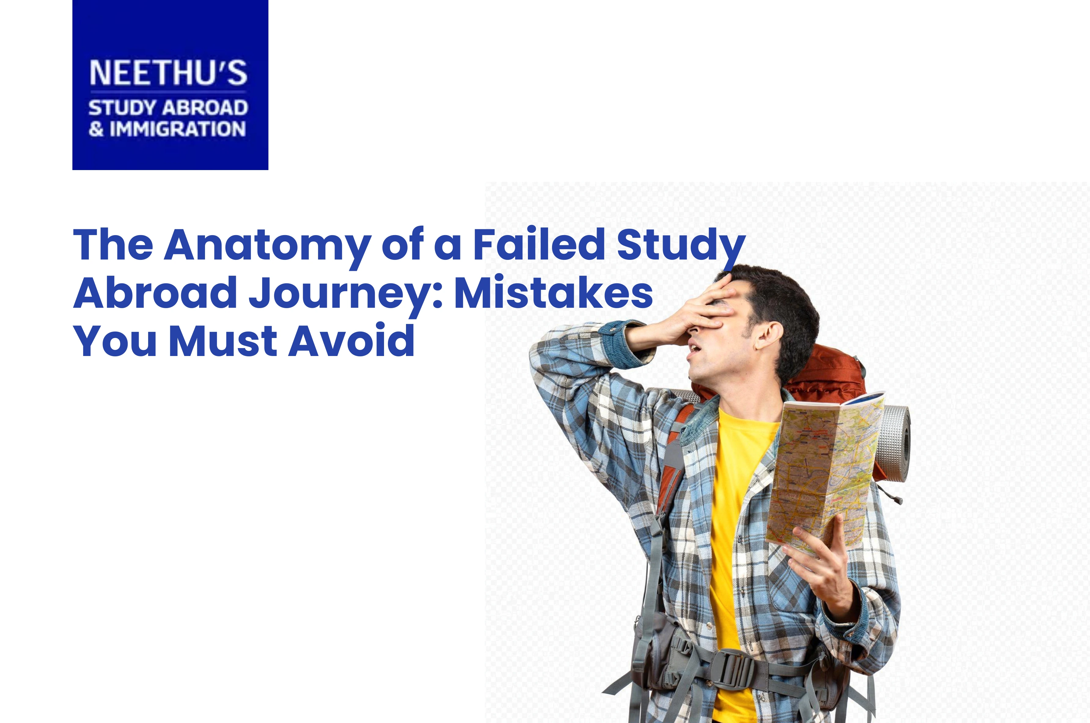 Student planning international education while reviewing common study abroad mistakes and application challenges