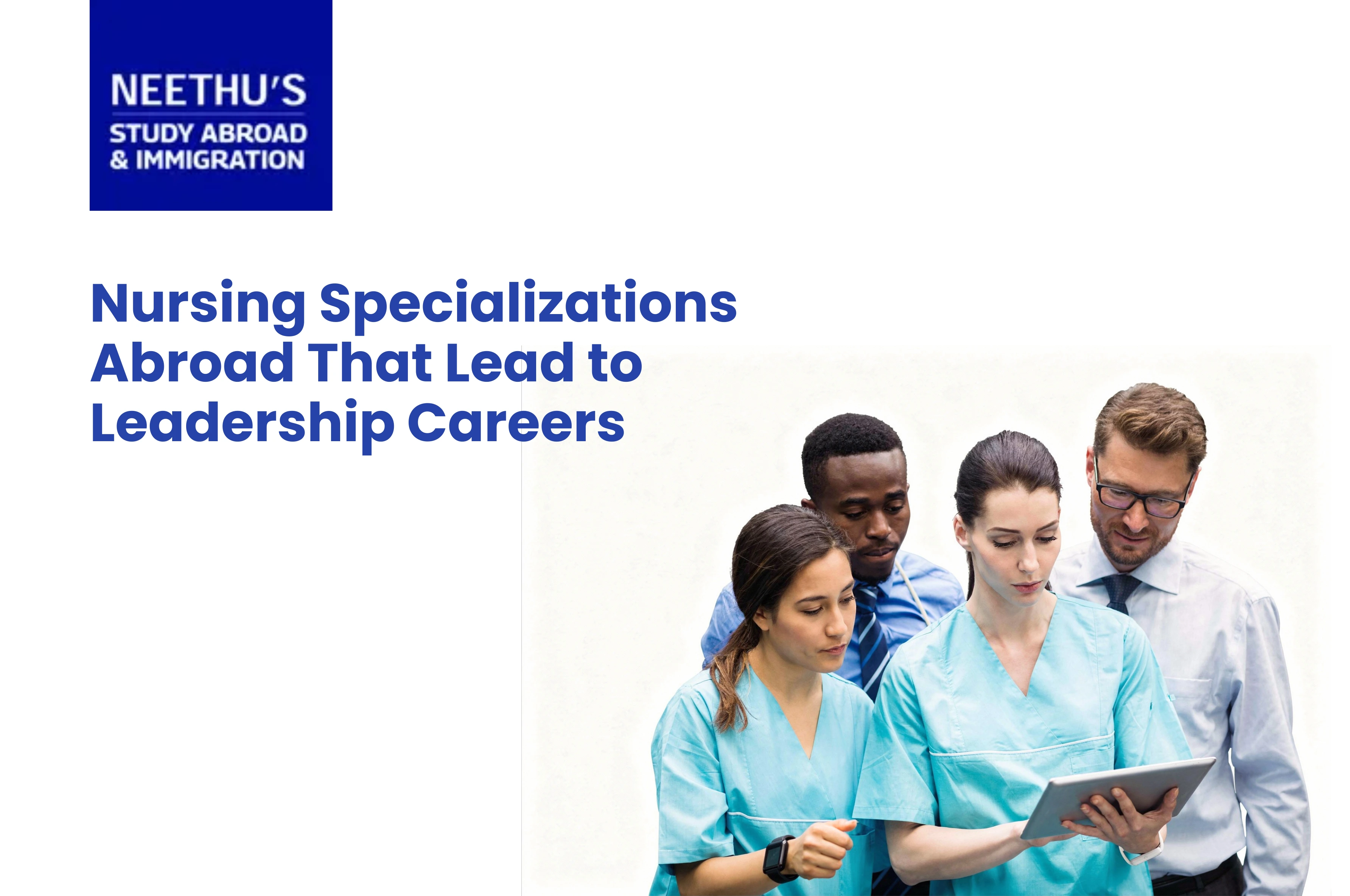 Indian nurse exploring specialized nursing career pathways and leadership opportunities abroad
