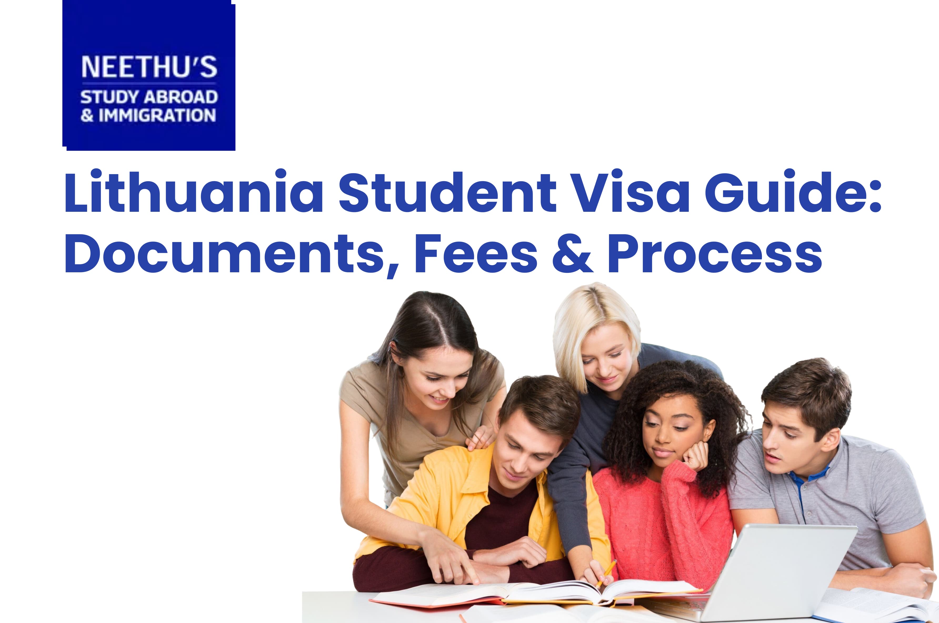 International student holding passport and Lithuania student visa documents before studying in Lithuania