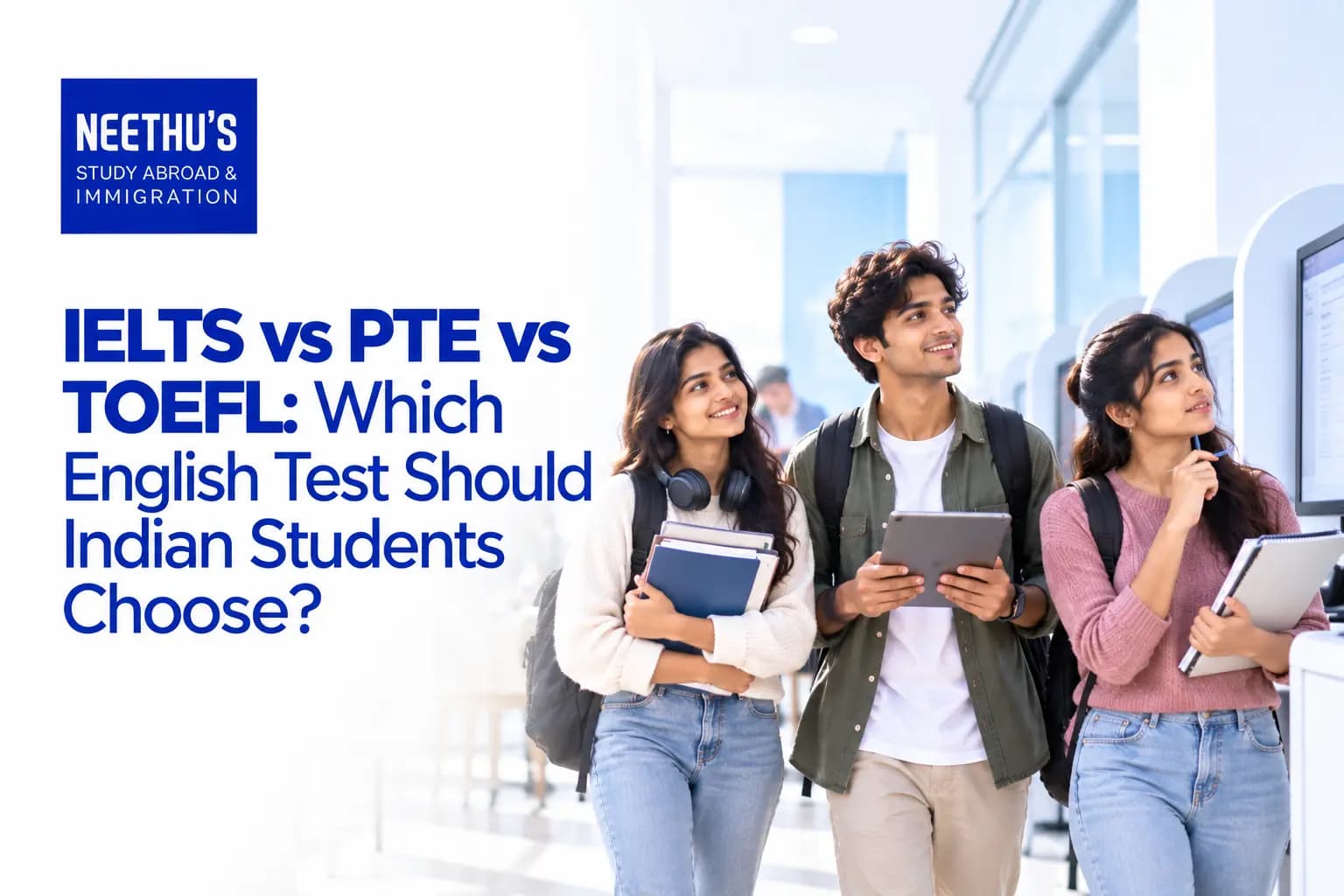 IELTS vs PTE vs TOEFL: Best English Test for Indian Students