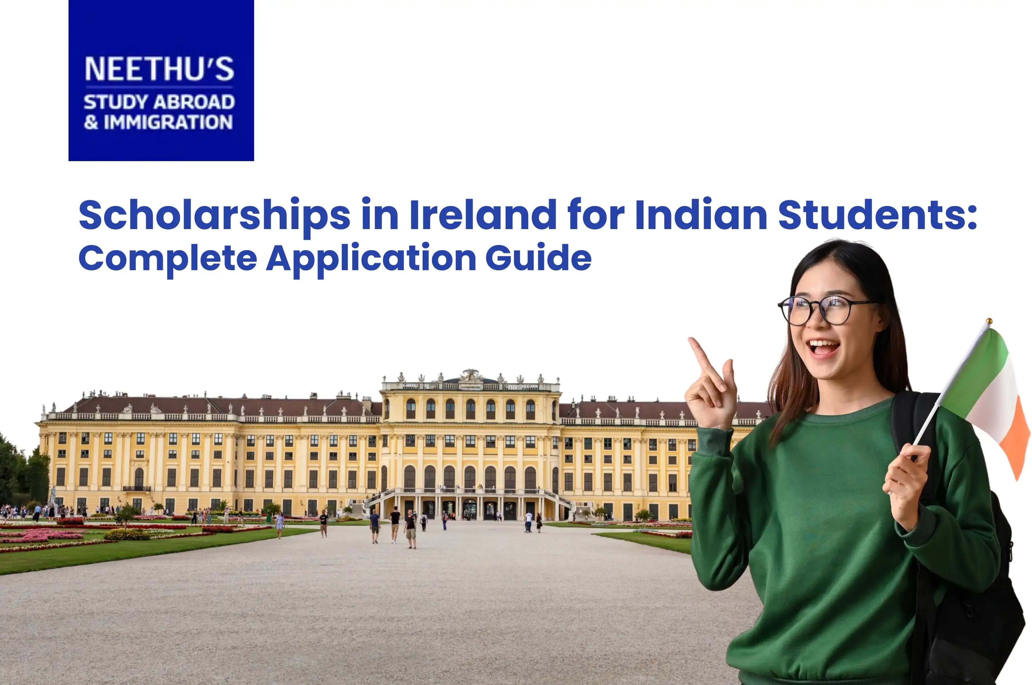 Indian student applying for scholarships in Ireland online